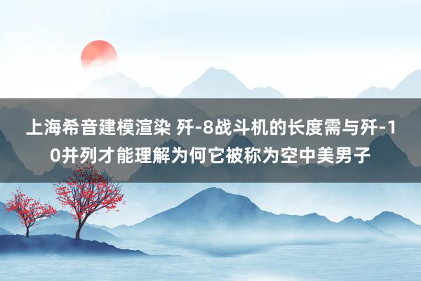 上海希音建模渲染 歼-8战斗机的长度需与歼-10并列才能理解为何它被称为空中美男子