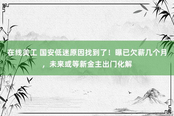 在线美工 国安低迷原因找到了！曝已欠薪几个月，未来或等新金主出门化解